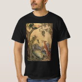  Aesop's Fables, Fox, Rooster en de Dog T-shirt (Voorkant)