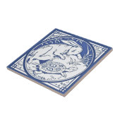 Aesop's Hare & Tortoise Race Repro Minton TIle Tegeltje (Zijkant)