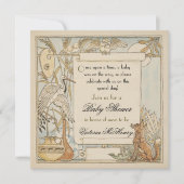 Aesop's Storybook Baby Shower Invitations Kaart (Voorkant)