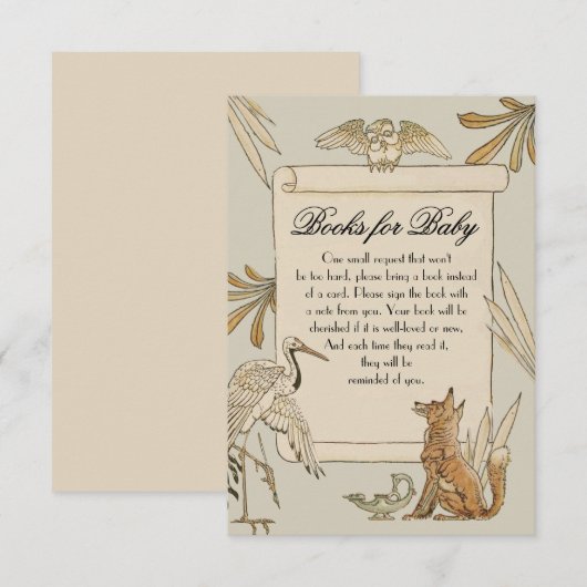 Aesop's Storybook Boeken voor baby kaarten (Voorkant / Achterkant)