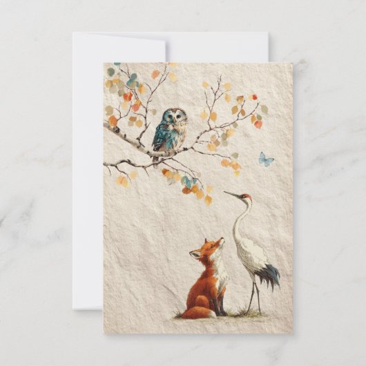 Aesop's Storybook Books for Baby Cards Kaart (Achterkant)