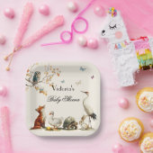 Aesop's Storybook Characters Baby Shower Papieren Bordje (Feest)