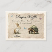 Aesop's Storybook Diaper Raffle Cards Visitekaartje (Voorkant)