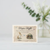 Aesop's Storybook Diaper Raffle Cards Visitekaartje (Staand voorkant)