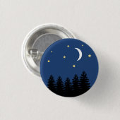 Aesthethetische paardenstekens Stars Moon Ronde Button 3,2 Cm (Voorkant /achterkant)