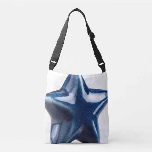Aesthetic 3D Blue Star Art Tote Bag (Voorkant)