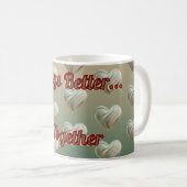 Aesthetic 3D Heart Green Valentine's | Custom Mug Koffiemok (Voorkant rechts)