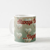 Aesthetic 3D Heart Green Valentine's | Custom Mug Koffiemok (Voorkant links)