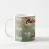 Aesthetic 3D Heart Green Valentine's | Custom Mug Koffiemok (Links)