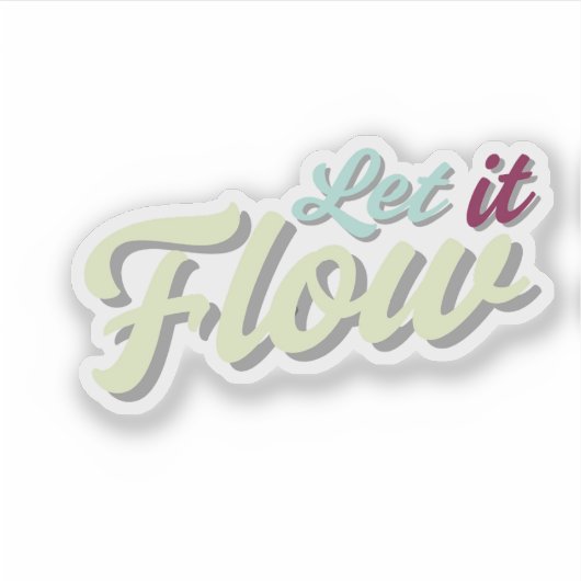 Aesthetic and Calm Sticker  (Voorkant)