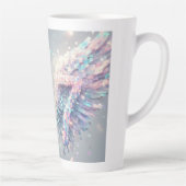 Aesthetic Angel Trendy Y2K 2000s Futuristic Neon Latte Mok (Rechts)