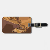 Aesthetic art Black man with durag artwork Bagagelabel (Voorkant horizontaal)