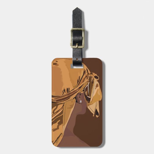 Aesthetic art Black man with durag artwork Bagagelabel (Voorkant verticaal)