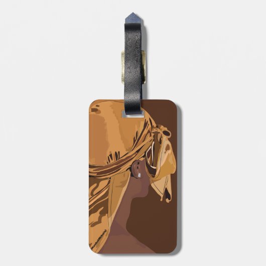 Aesthetic art Black man with durag artwork Bagagelabel (Achterkant verticaal)