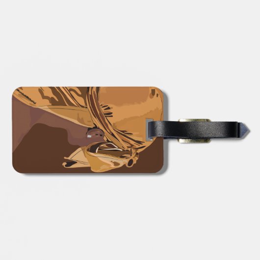 Aesthetic art Black man with durag artwork Bagagelabel (Achterkant horizontaal)