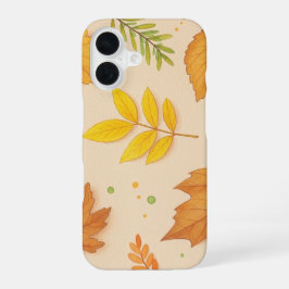 Aesthetic Autumn Leaves iPhone 16 Case Hoesje