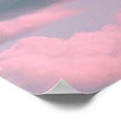 Aesthetic background with beautiful turquoise sky  poster (Hoek)