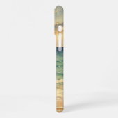 Aesthetic Beach Sunset Watercolor Custom Name iPhone Hoesje (Linkerkant)