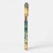 Aesthetic Beach Sunset Watercolor Custom Name iPhone Hoesje (Rechterkant)