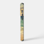 Aesthetic Beach Sunset Watercolor Custom Name iPhone Hoesje (Linkerkant)