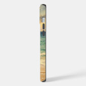 Aesthetic Beach Sunset Watercolor Custom Name iPhone Hoesje (Linkerkant)