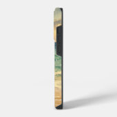 Aesthetic Beach Sunset Watercolor Custom Name iPhone Hoesje (Linkerkant)