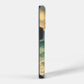 Aesthetic Beach Sunset Watercolor Custom Name iPhone Hoesje (Rechterkant)