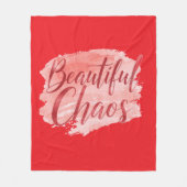 Aesthetic Beautiful Chaos Script Typography Fleece Deken (Voorkant)