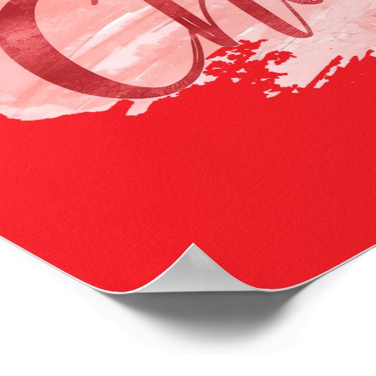 Aesthetic Beautiful Chaos Script Typography Poster (Hoek)