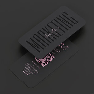 Aesthetic Beauty Professional Marketing Black Pink Visitekaartje