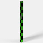 Aesthetic black and green checkerboard retro Case-Mate iPhone case (Achterkant / Rechts)