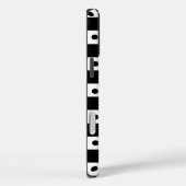 Aesthetic black white checkerboard with retro dots Case-Mate iPhone case (Achterkant / Rechts)