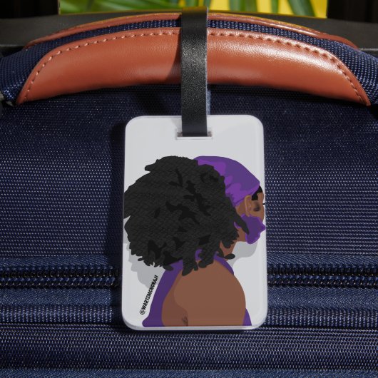 Aesthetic black woman natural hair bagagelabel (Achter Insitu 4)