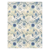 Aesthetic Blue Wildflowers Tafelkleed (Voorkant)