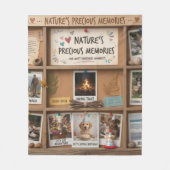 Aesthetic Blurred Nature & Pets Memory Box Fleece Deken (Voorkant)