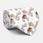 Aesthetic Boho Wildflowers Flowers  Stropdas (Opgerold)