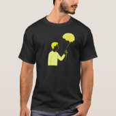 Aesthetic Brain Balloon • Funny Overthinking Art T-shirt (Voorkant)