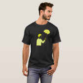 Aesthetic Brain Balloon • Funny Overthinking Art T-shirt (Voorkant volledig)