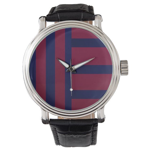 Aesthetic Bright Gradient Pattern Horloge (Voorkant)