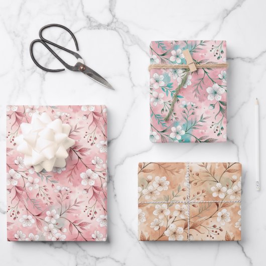 Aesthetic cherry blossoms inpakpapier vel (Voorkant)