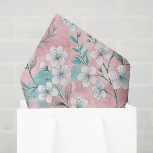 Aesthetic cherry blossoms tissuepapier (Cadeauzakje)