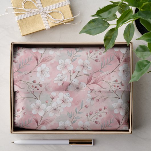 Aesthetic cherry blossoms tissuepapier (Geschenk)