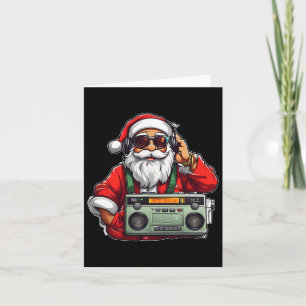 Aesthetic Christmas 90's Hip Hop Radio Santa Boomb Kaart