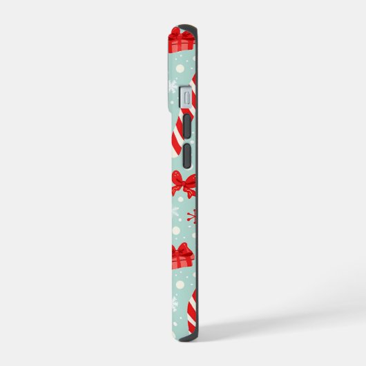 Aesthetic Christmas Pattern Candy iPhone 15 Case (Linkerkant)