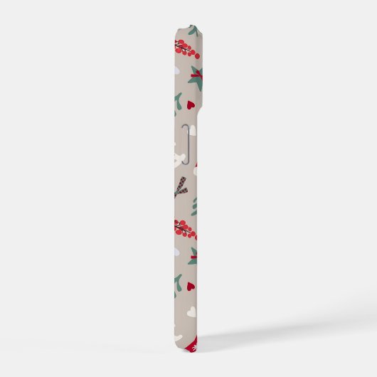 Aesthetic Christmas Pattern Tree Candy iPhone 15 Case (Rechterkant)