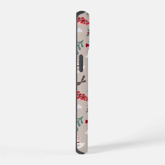 Aesthetic Christmas Pattern Tree Candy iPhone 15 Case (Rechterkant)