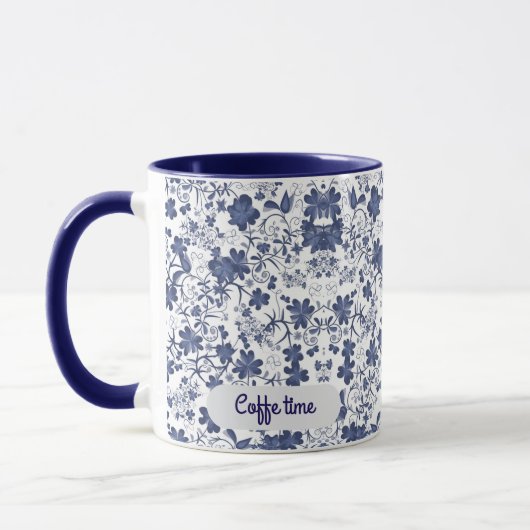 Aesthetic Coffee Time Floral Mug Mok (Links)