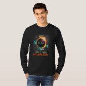 Aesthetic Colorful Total Solar Eclipse Viewing Tea T-shirt (Voorkant volledig)