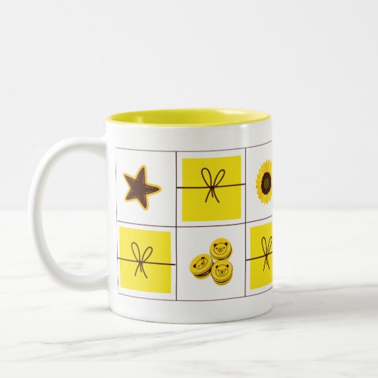 Aesthetic Coquette Mug Tweekleurige Koffiemok (Links)