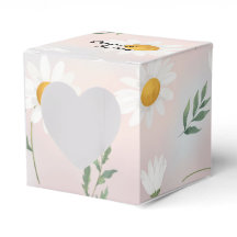 Aesthetic Daisy Flowers Pattern Favor Box